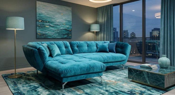 Sectional sofa L-shape sofa couch design couches upholstery textile new corner set
