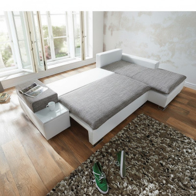 Sofa bed design corner sofa L-shape bed function textile couch sofas fabric