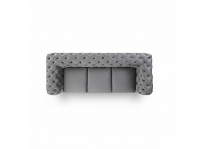 Designer sofa 3-seater Chesterfield couch upholstered sofas three-seater seat