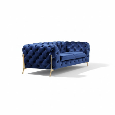 Luxury 2 Seater Couch Upholstered Sofa Leather Fabric Couches Chesterfield Suite New