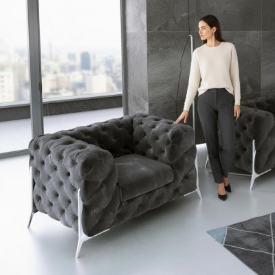 Lounge Luxury TV Club Upholstered Seat Armchair Design Deco Couch Sofa