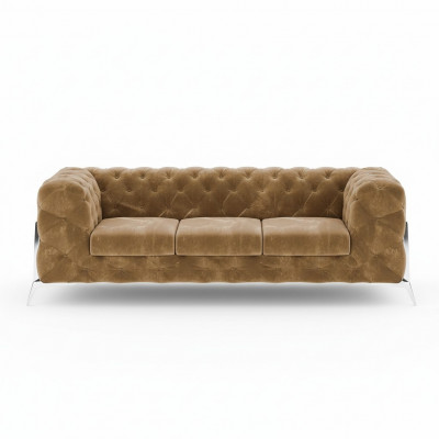 Chesterfield Three-Seater Comfortable Designer Living Room 3-Seater Sofa