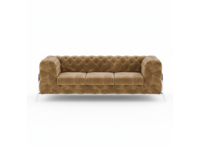 Chesterfield Three-Seater Comfortable Designer Living Room 3-Seater Sofa
