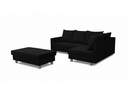 L-shaped corner sofa with pouf design sofa corner sofa couch upholstery textile sofas new