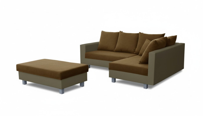 Sofa L-shape leather sofa textile couch living landscape corner sofa suite upholstery