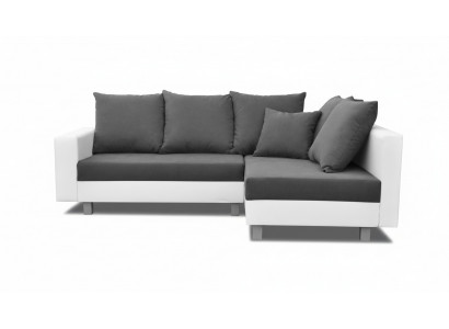 Living landscape corner sofa L-shape sofa design couch fabric leather footstool