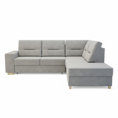 Design corner sofa L-shape bed function couch leather textile sofas corner couch