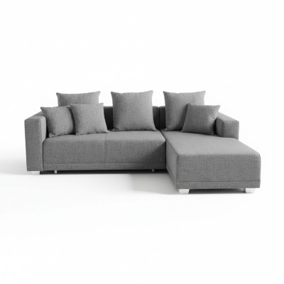 Sectional L-shape sofa couch upholstered sofas living area fabric sofa ottoman couches