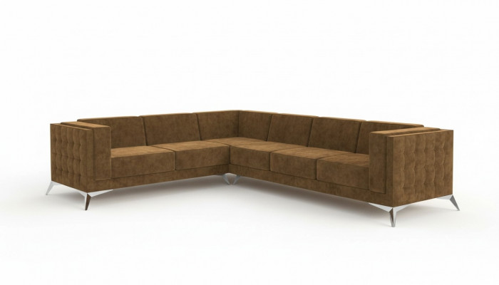 Modern corner sofa fabric sofa L-shape upholstered corner suite living landscape couch sofa