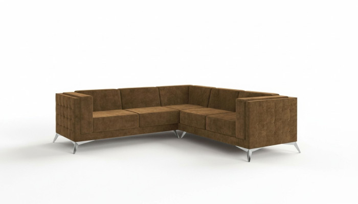 Design corner sofa L-shaped sofa couch upholstery classic couches corner sofas brown new