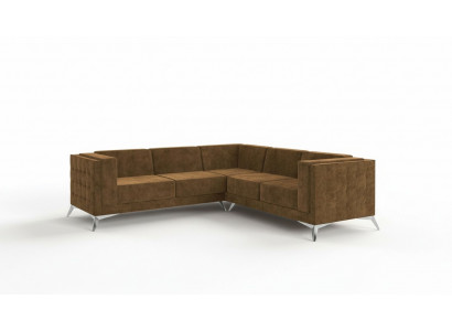 Design corner sofa L-shaped sofa couch upholstery classic couches corner sofas brown new