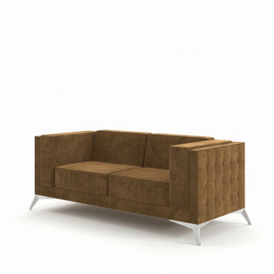 Chesterfield Upholstered Couch Fabric Sofas Sofa Seating Suite Two-Seater 2 Seater