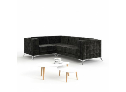 L-form couch living landscape corner sofa set modern design sofa textile fabric new