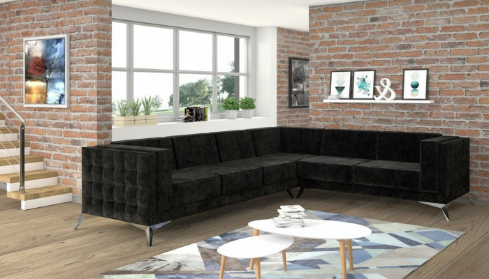 Sectional sofa Chesterfield sofa upholstered set couch living landscape L-shape design new