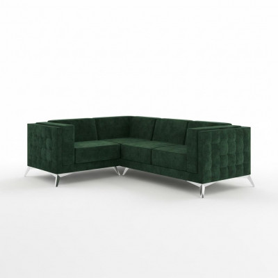 Sectional sofa L-shape sofa couch design sofas upholstery fabric modern corner set green.