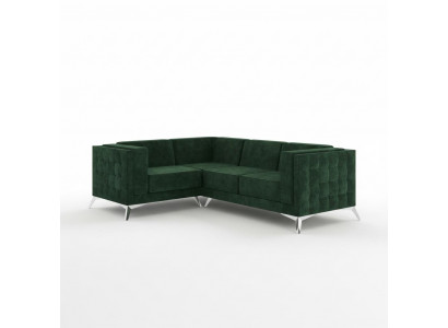 Sectional sofa L-shape sofa couch design sofas upholstery fabric modern corner set green.