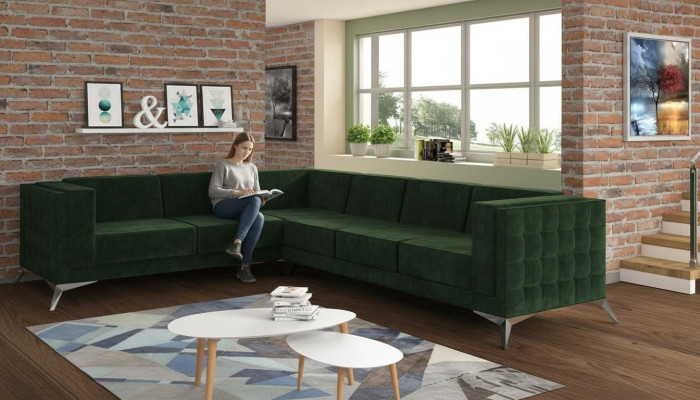 Fabric L-shaped couch living landscape corner sofa set design modern sofa modern new