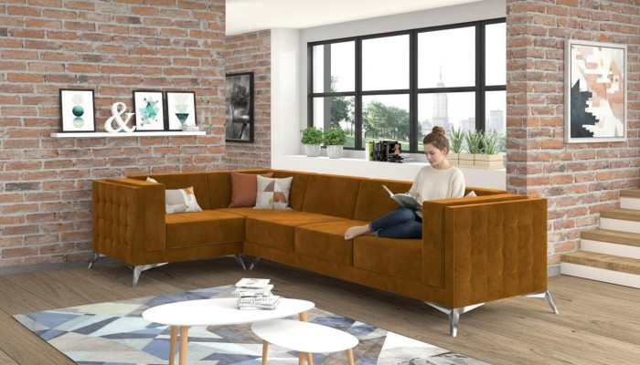 Fabric sofa couch living landscape set design modern sofa corner sofa