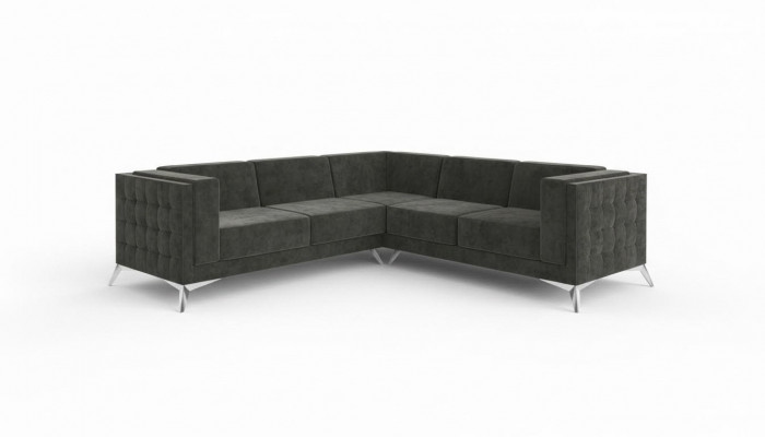 Living Landscape Corner Sofa L-Shape Sofa Couch Decor Design Couch Textile Modern