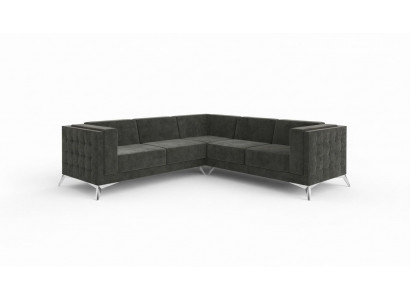 Living Landscape Corner Sofa L-Shape Sofa Couch Decor Design Couch Textile Modern