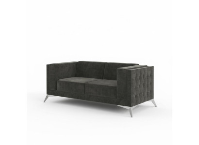 Chesterfield Couch Sofa Upholstery 2 Seater Couch Sofa Set Gray New