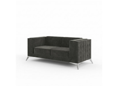 Chesterfield Couch Sofa Upholstery 2 Seater Couch Sofa Set Gray New