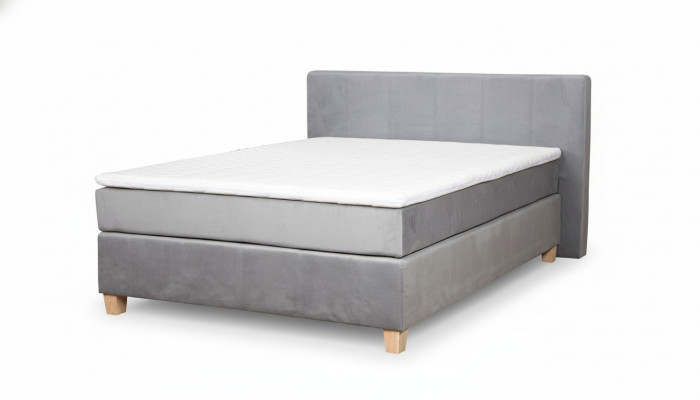 Box spring bed frame function hotel double set complete topper mattress