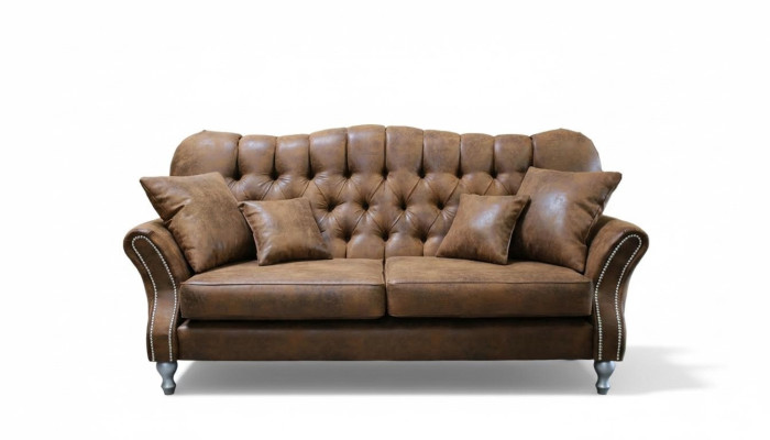 Sofa Couch Upholstery 3 Seater Leather Sofas Couches Chesterfield Design