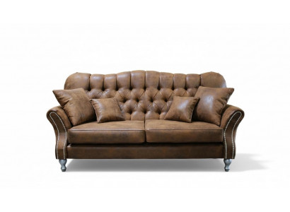 Sofa Couch Upholstery 3 Seater Leather Sofas Couches Chesterfield Design