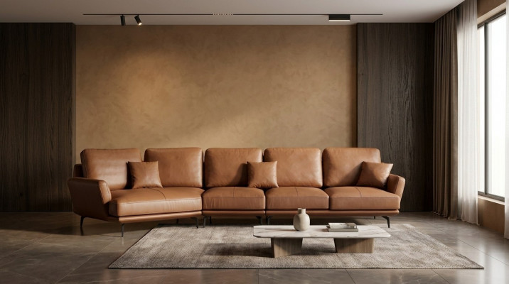 Leather sofa living area corner sofa L-shape corner set suite modern sofa