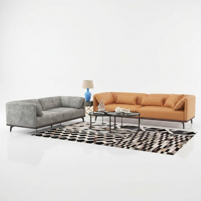 Sofa set 4+3+2 leather sofa couch living room set design modern sofa