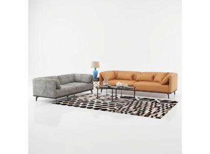 Sofa set 4+3+2 leather sofa couch living room set design modern sofa