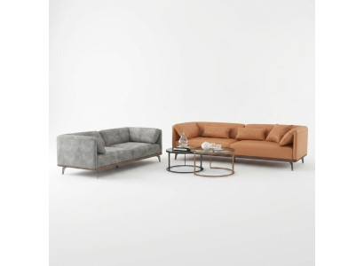 Sofa set 3+2+1 leather sofa couch living landscape suite design modern sofa