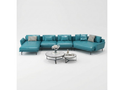 Sofa U-Shape Ledeh Living Landscape Suite Design Modern Sofa Couch Sofas Turquoise