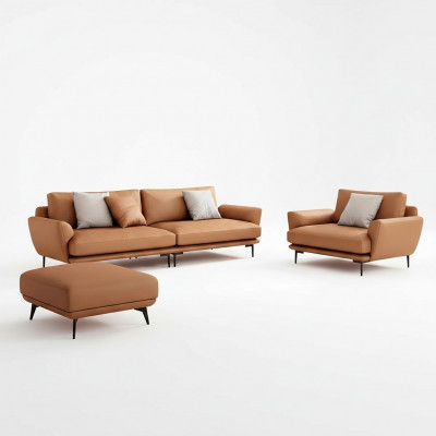 Sofa set 4+3+2 leather sofa couch living area suite design modern sofa