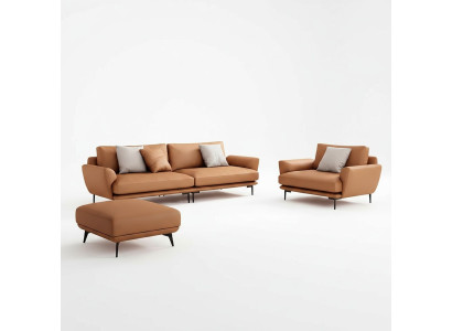 Sofa set 4+3+2 leather sofa couch living area suite design modern sofa