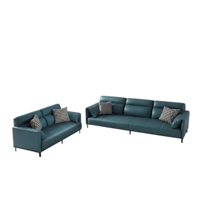 Sofa 3-seater leather sofa couch living area suite design modern seating.