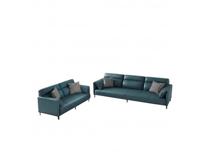 Sofa 3-seater leather sofa couch living area suite design modern seating.