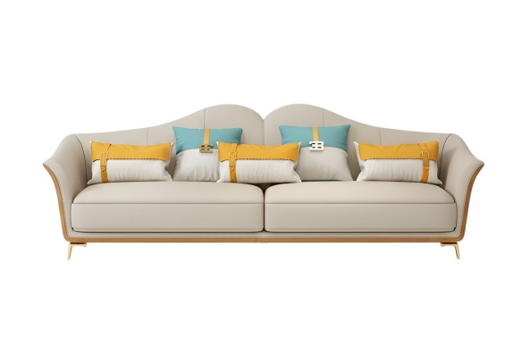 Luxury Three-Seater Couch Seat Cushion 3 Seat Cushions Couches Lounge Club New Sofa