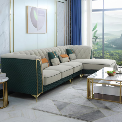 Design corner sofa L-shaped leather sofa couch living area set design modern sofas