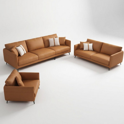 Sofa set 3+2+1 seater leather sofa couch living room suite design modern