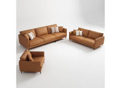 Sofa set 3+2+1 seater leather sofa couch living room suite design modern