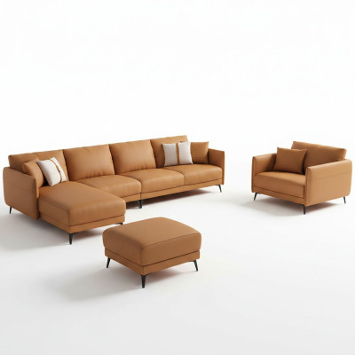 Living landscape set design modern sofas modern corner sofa leather sofa couch new