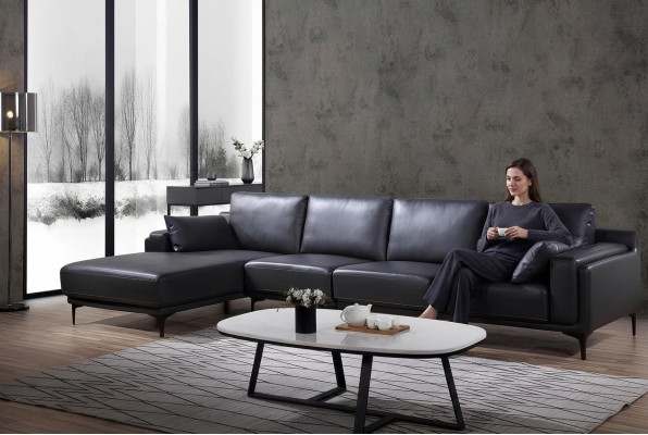Sofa Design Corner Sofa L-Shape Leather Sofa Couch Living Landscape Suite Modern Sofas