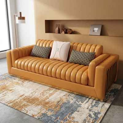Living landscape set design modern sofas sofa 3-seater leather sofa couch
