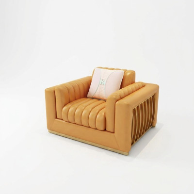 Armchair Design Couch Sofa Relax Leather Lounge Luxury TV Club Seat Upholstery