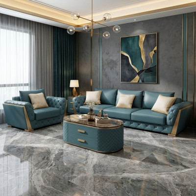 Sofa set 3+2+1 seater living room suite sofa couch upholstered sofas set leather