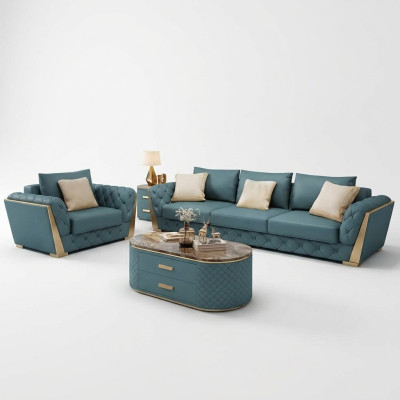 Sofa set 3+2+1 seater living room suite sofa couch upholstered sofas set leather