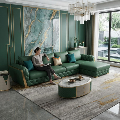 Corner sofa L-shape set design modern sofas couch living area leather sofa sofa