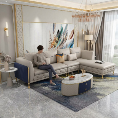 Luxurious living room corner suite corner sofa corner couch sofa upholstery corner couch leather